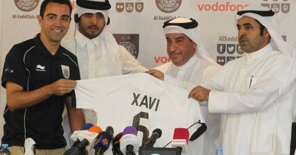Foto: Xavi, durante su presentación como jugador del Al Sadd catarí. (Reuters)
