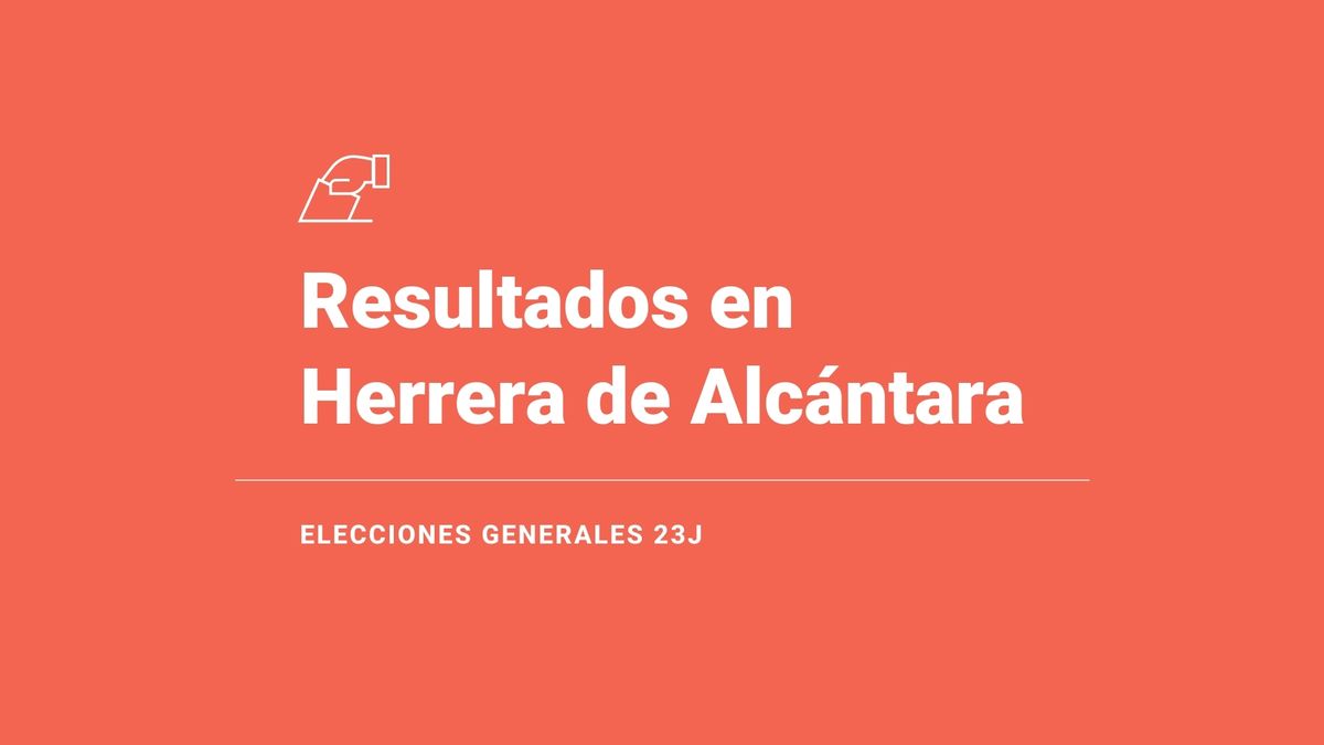 Resultados y ganador en Herrera de Alcántara durante las elecciones del 23 de julio: escrutinio, votos y escaños, en directo