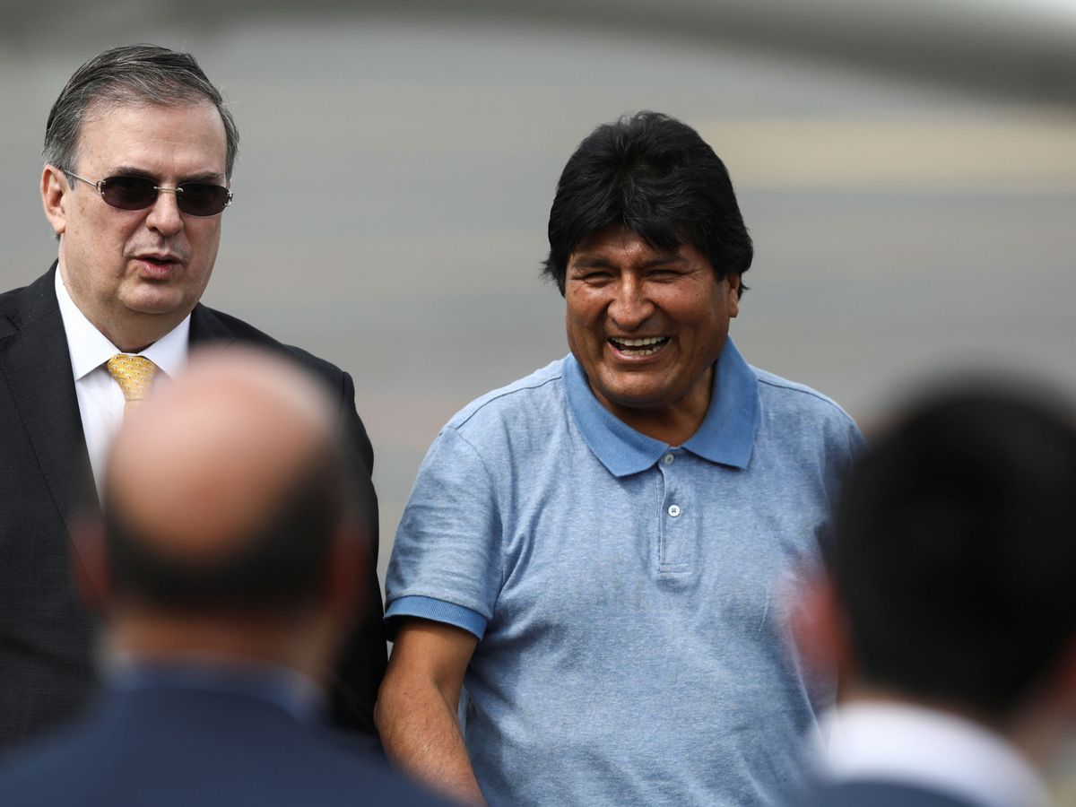 Foto: Evo Morales, a su llegada a México. (Reuters)