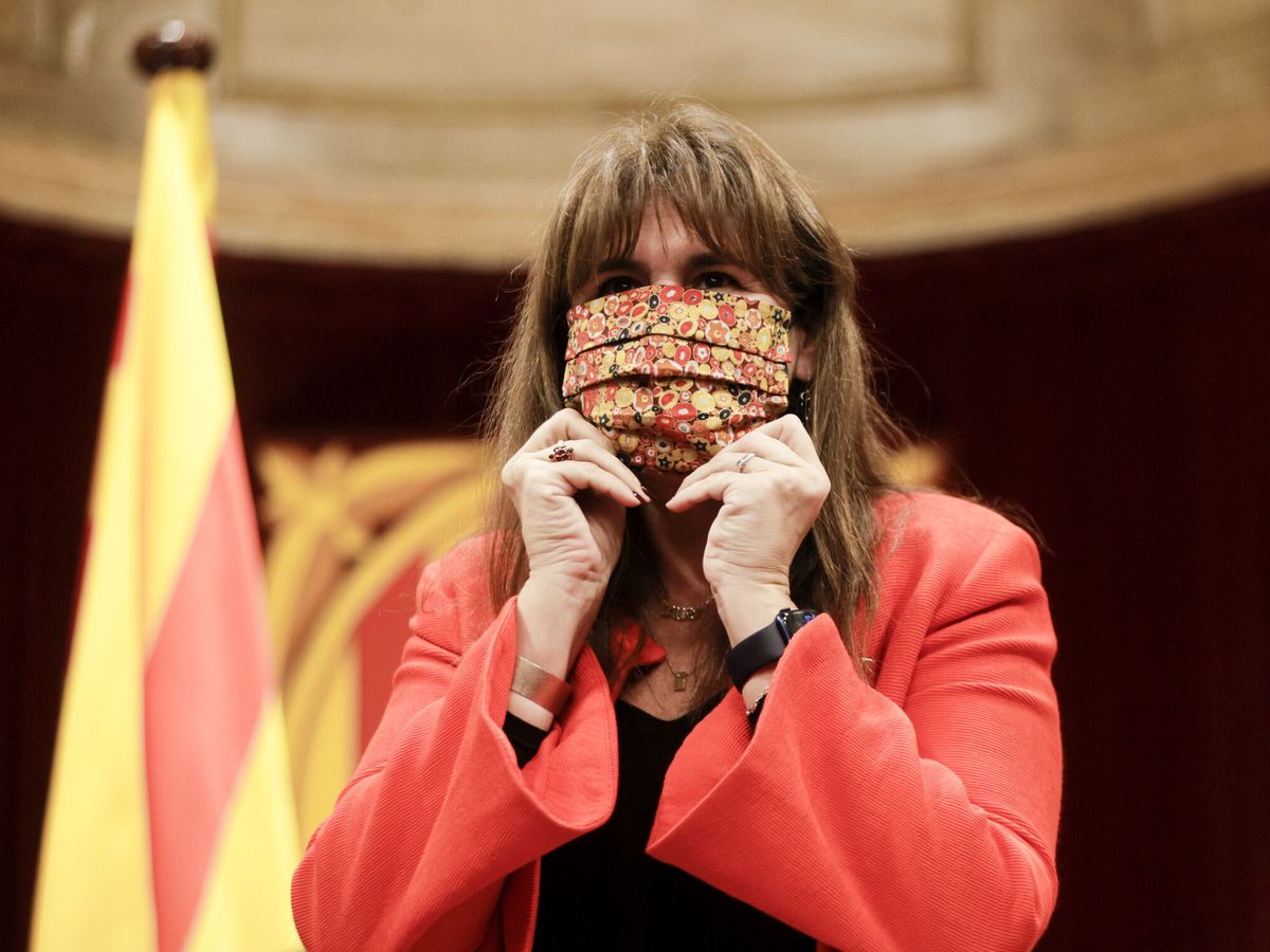 Foto: La presidenta del Parlament, Laura Borràs. (EFE/Quique García)