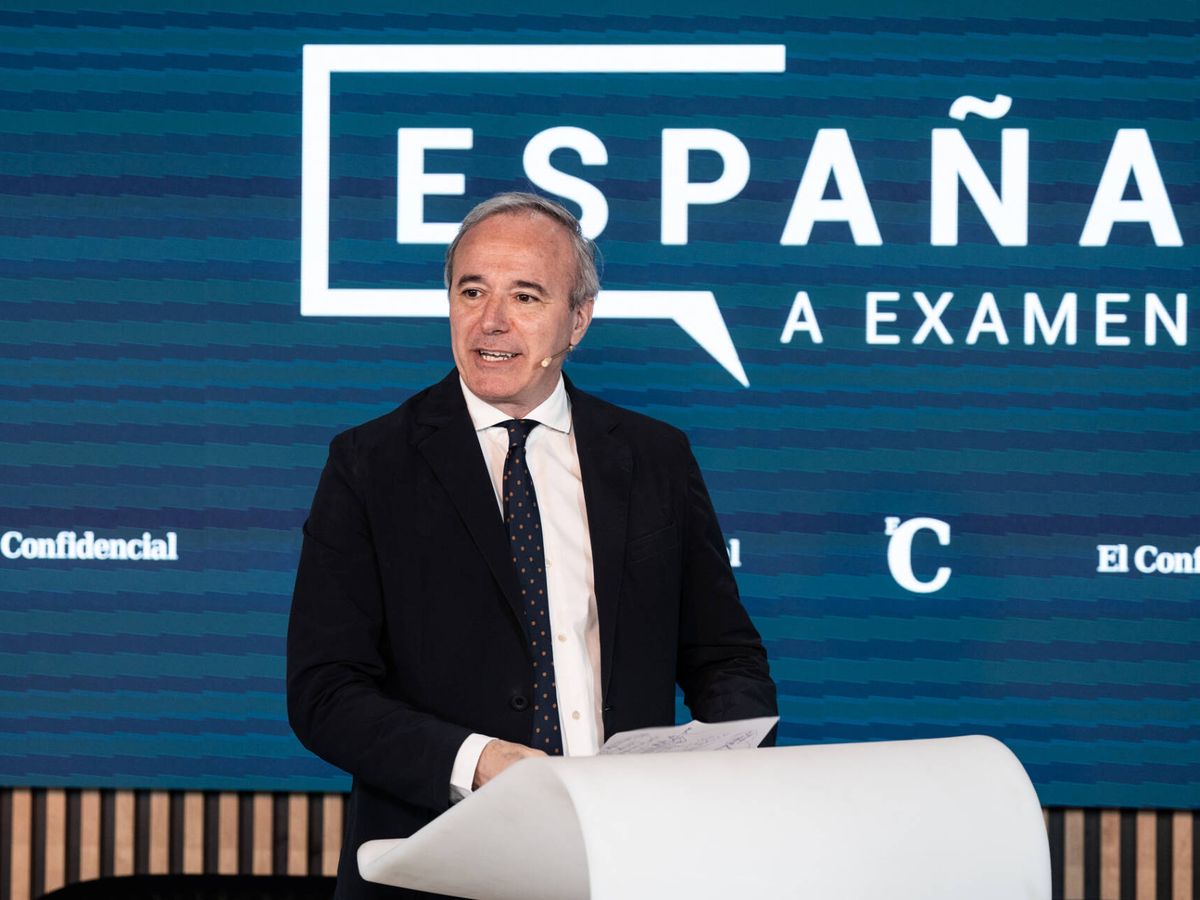 Foto: El alcalde de Zaragoza, Jorge Azcón, participa en la cuarta jornada de 'España a examen'. (Jon Imanol Reino)