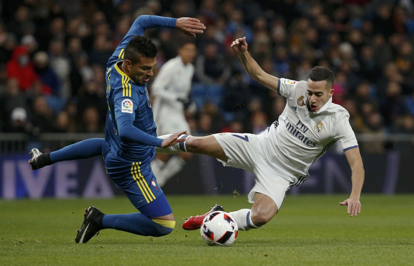 Lucas Vázquez fue el mejor del Real Madrid. (Juan Medina/Reuters)