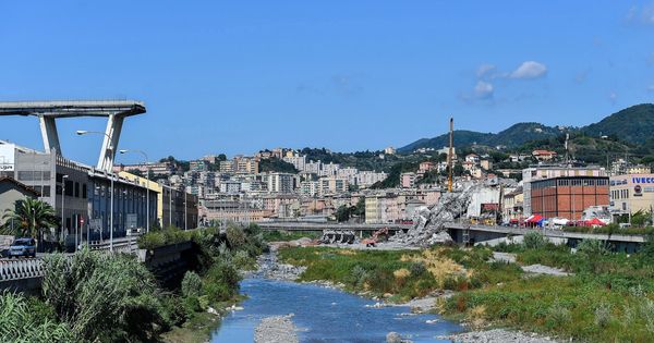 Foto: Estado en el que quedó el puente Morandi, en Génova, tras derrumbarse. (EFE)