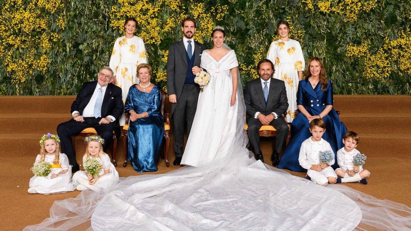 Foto oficial de la boda de Philippos de Grecia y Nina Flohr. (Cordon Press) 