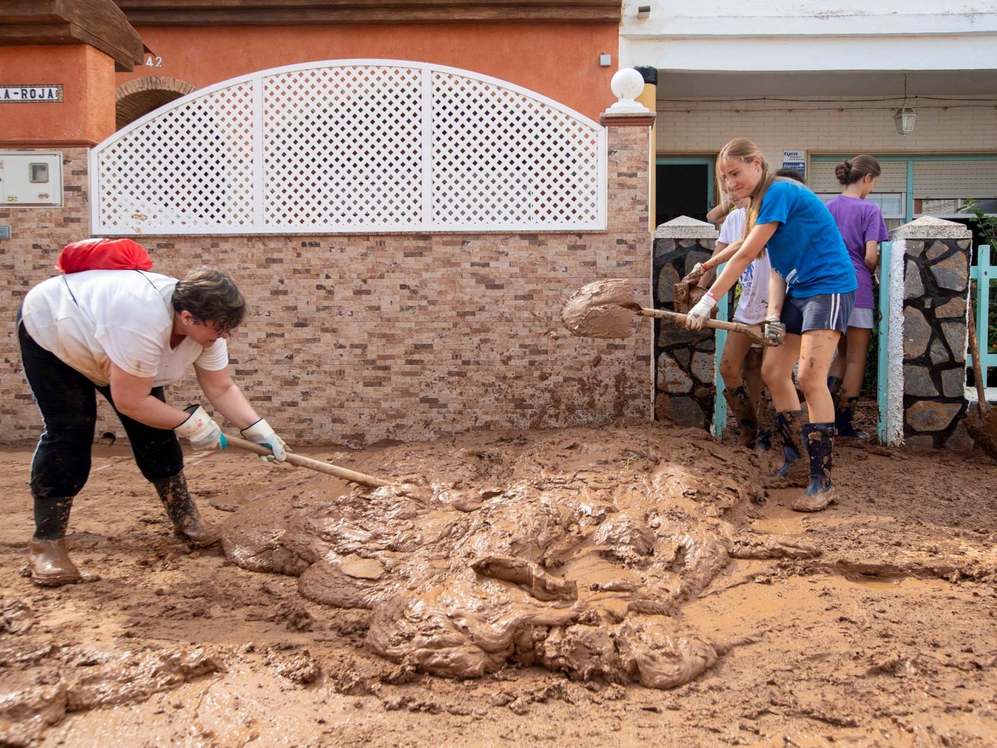 Daños causados por las inundaciones d eesta semana en Los Nietos, en Cartagena, Murcia. (EFE)