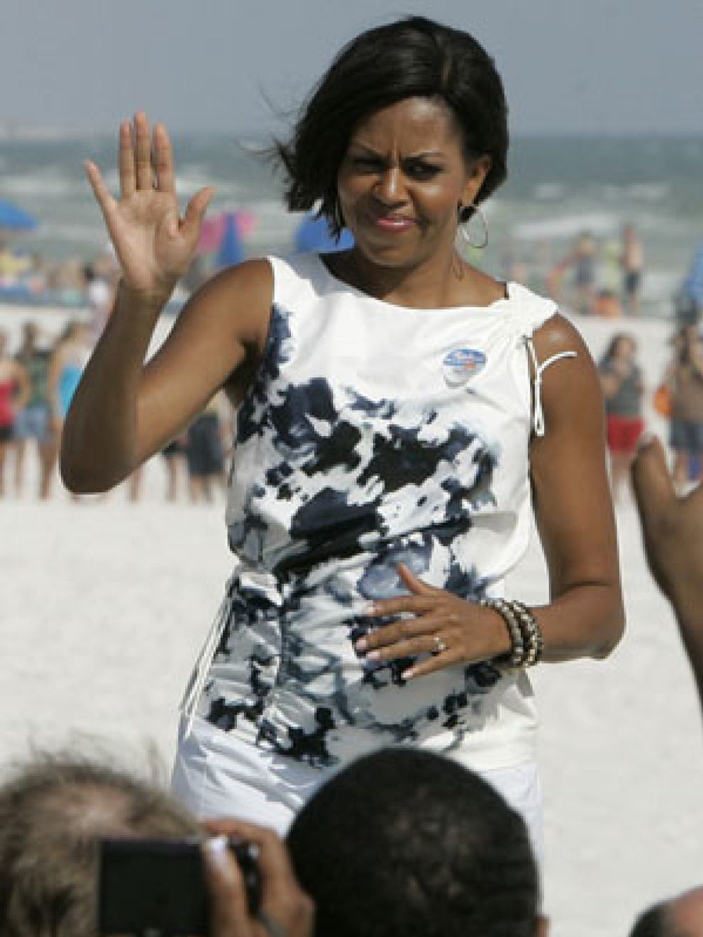 Foto: Michelle Obama, a punto de sufrir un accidente aéreo