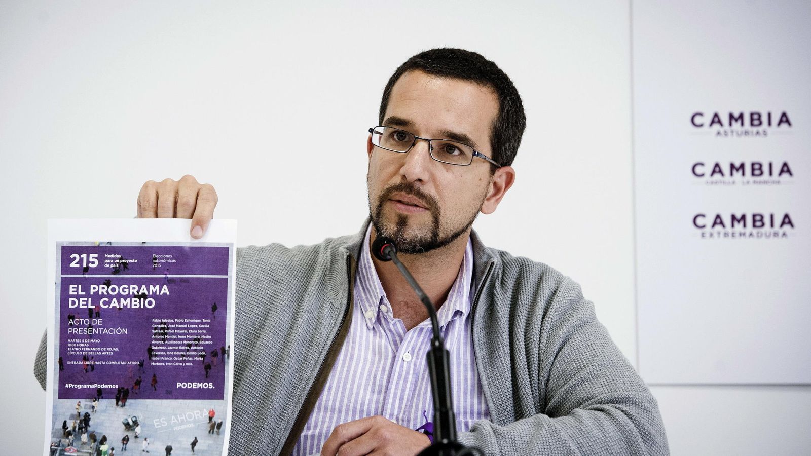 Foto: El secretario de Organización de Podemos, Sergio Pascual, este lunes. (EFE)
