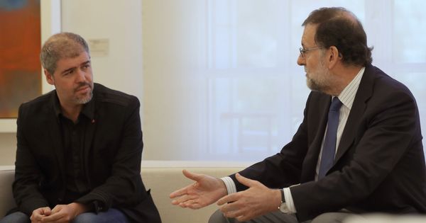 Foto: El presidente del Gobierno, Mariano Rajoy, en una reunión en Moncloa con Unai Sordo, secretario general de CCOO.