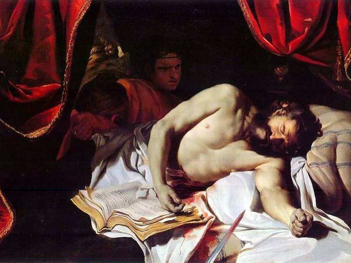 Foto: 'El suicidio de Catón en Útica', obra de Charles Le Brun. 