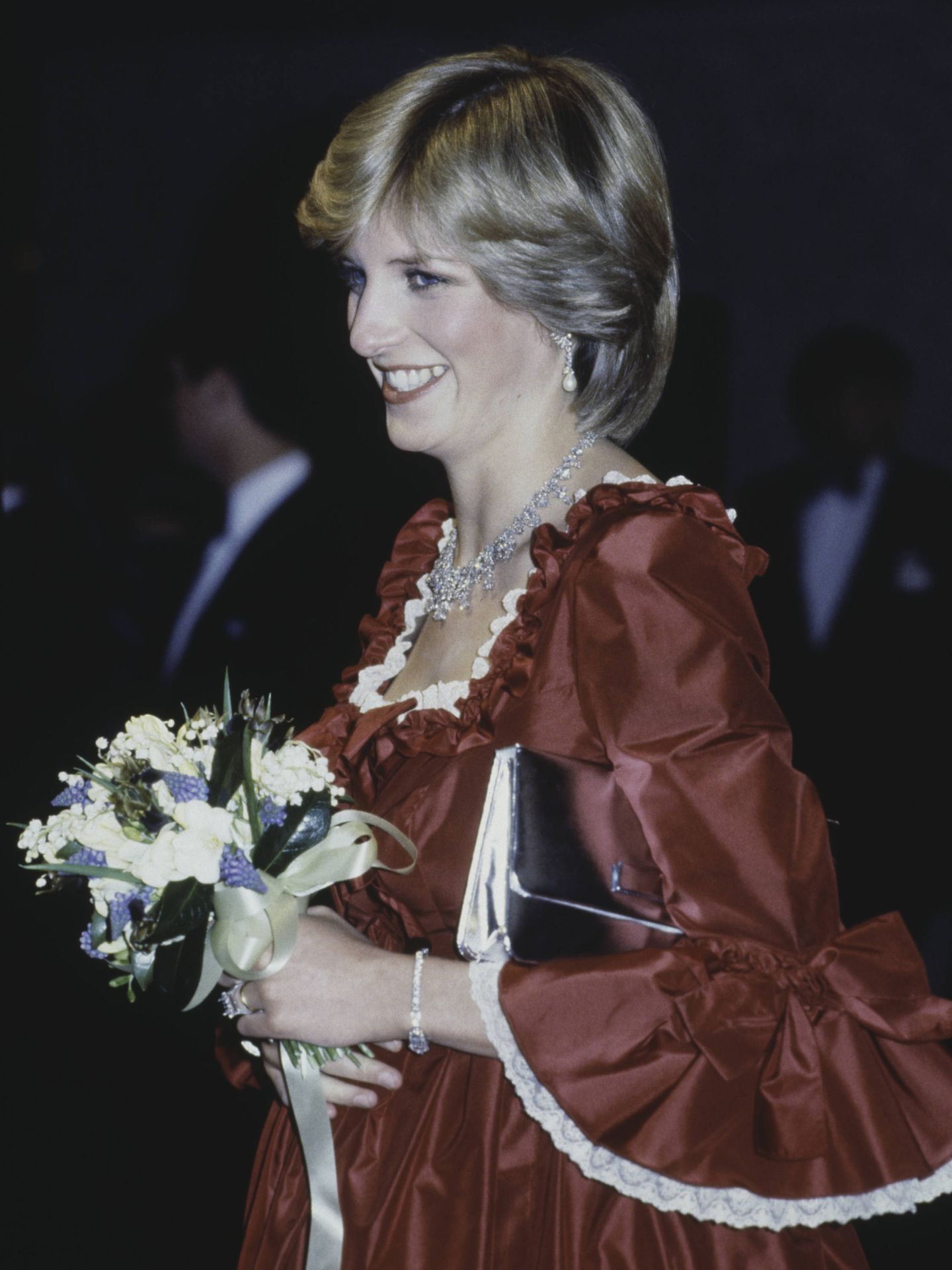 Diana de Gales, vestida de Belville Sassoon. (Getty)