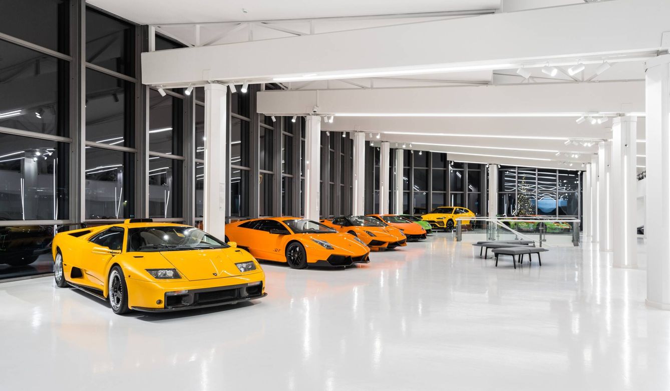 El Museo Automobili Lamborghini se divide en tres áreas principales.
