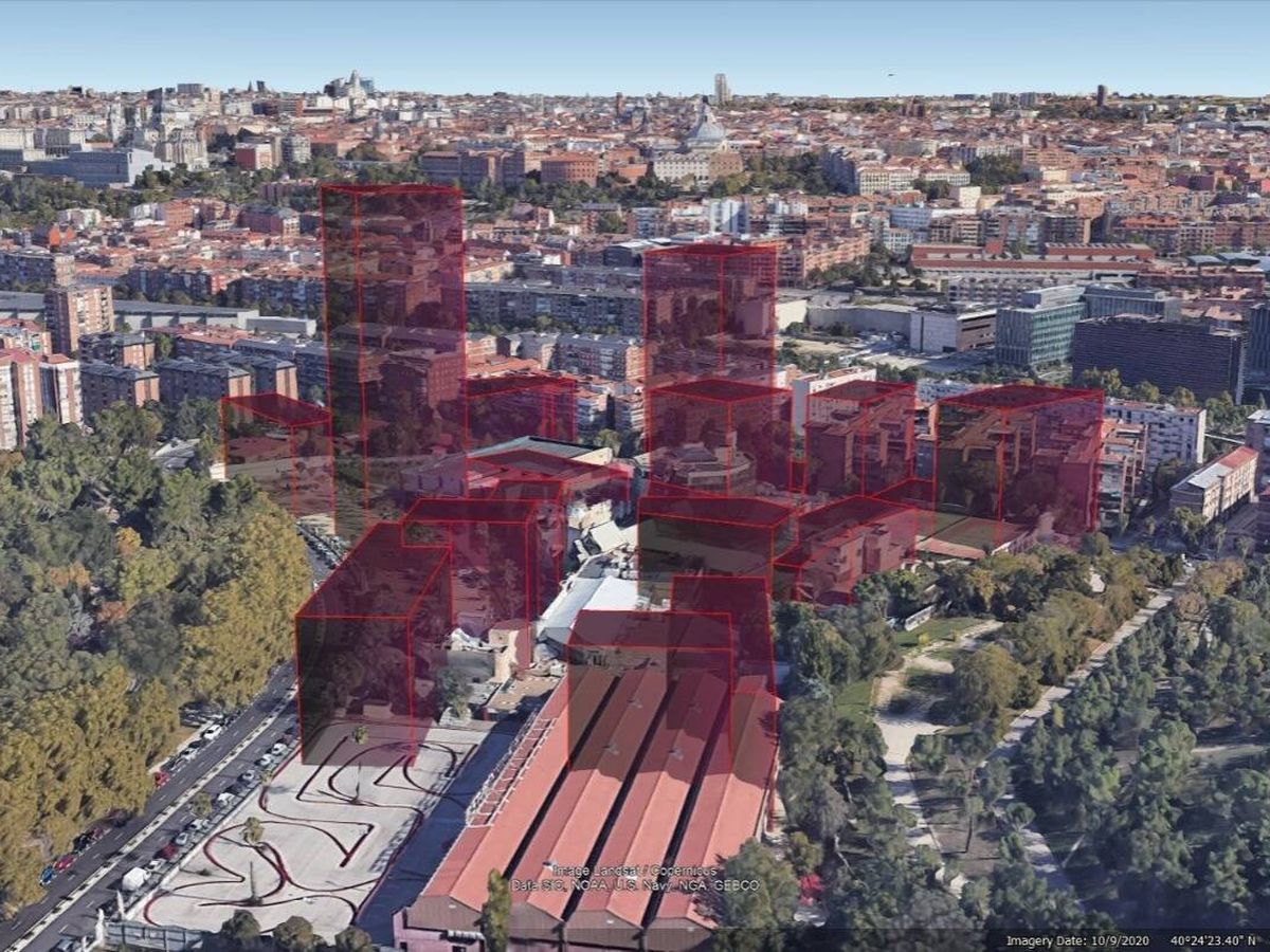 Foto: Simulación gráfica con el aspecto de las torres que se podrían levantar en la Ermita del Santo.