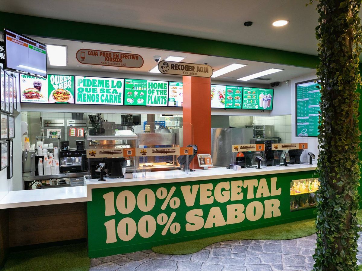 Foto: Primer restaurante de Burger King 100% vegetal. (Cortesía)