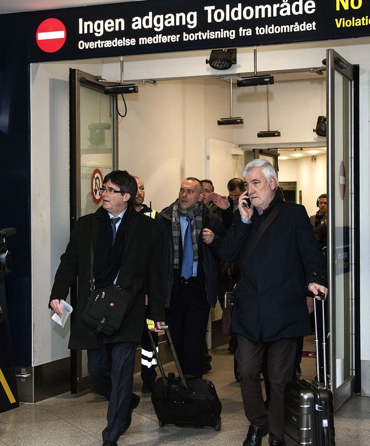 Foto: Puigdemont en su desplazamiento a Dinamarca. (EFE)