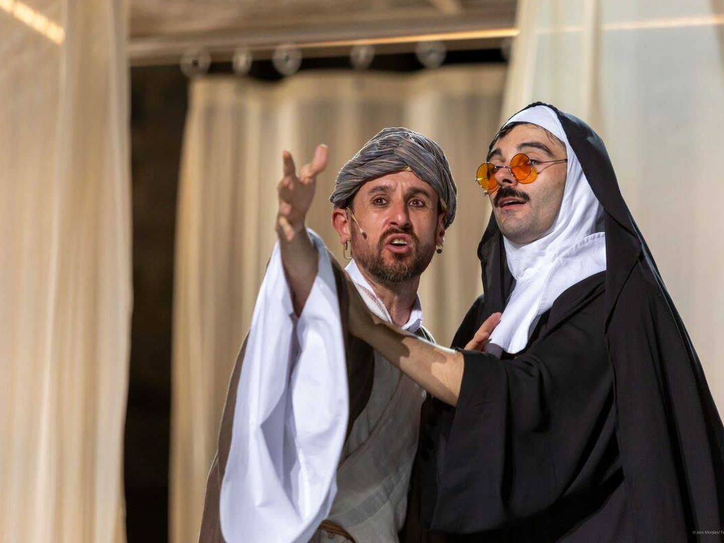 Un instante de 'La comedia de los errores' de Shakespeare, dirigida por Andrés Lima, en el Festival de Mérida. JERO MORALES