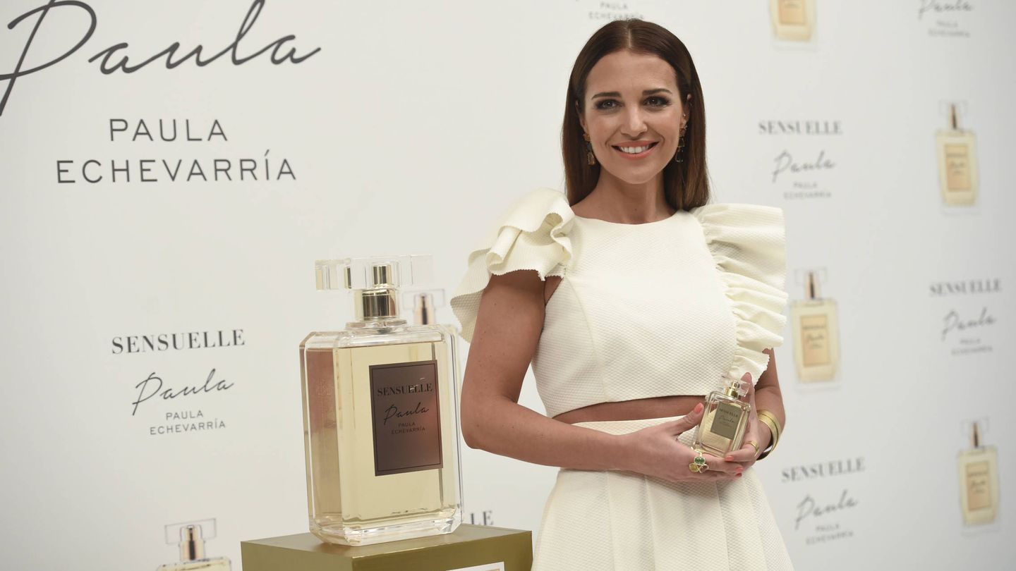 Paula Echevarría, en una imagen de la presentación de su perfume. (Gtres)