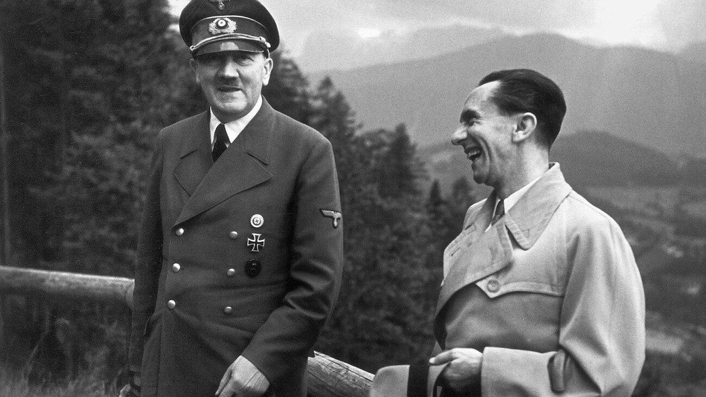 Hitler y Goebbels.