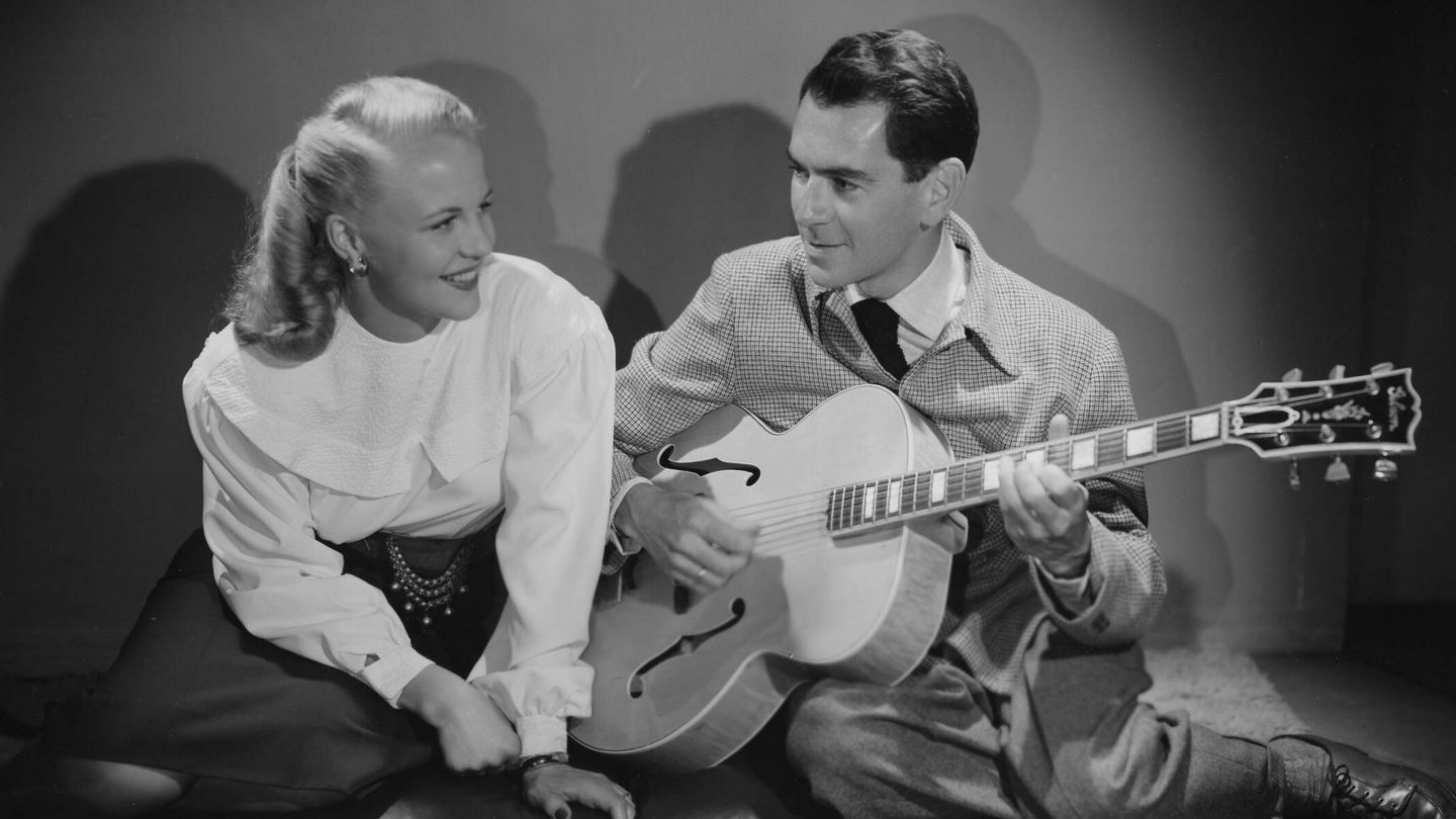 Peggy Lee y Dave Barbour, en 1943, cuando se enamoraron.(CP)