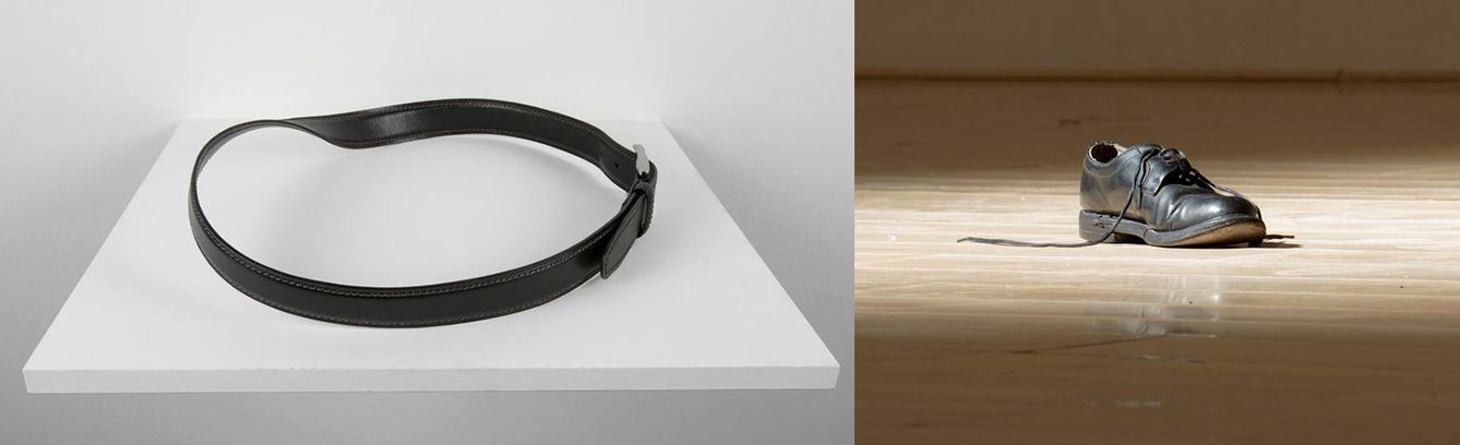 Foto: 'Cinturón' (2011) y 'Un diamante en un zapato' (2012), de Wilfredo Prieto, ahora en la Independent Fair de Nueva York. También a 20.000 euros (más IVA) cada uno de ellos.