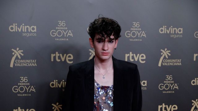 El actor Jorge Motos, en el encuentro de nominados a los Premios Goya. (EFE)