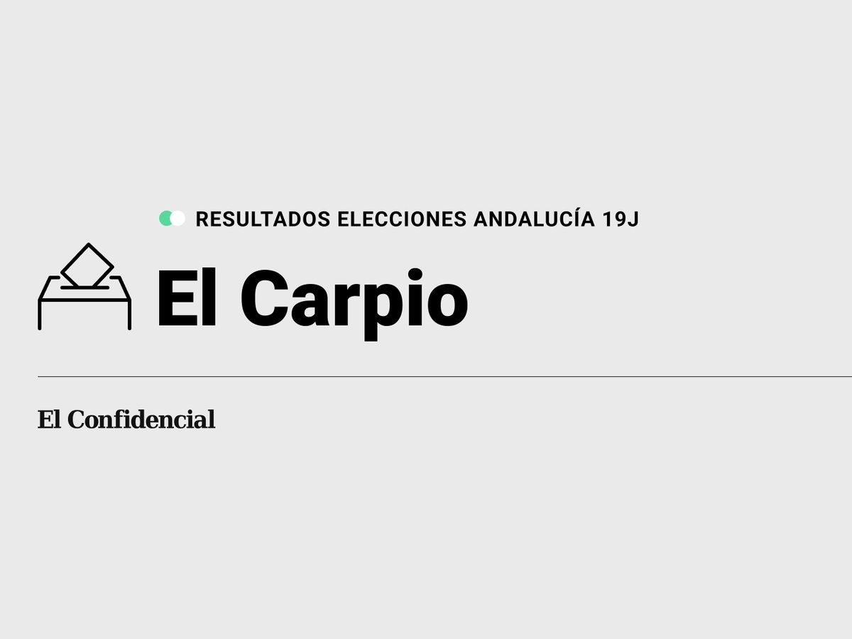 Foto: Resultados en El Carpio, Córdoba, de las elecciones de Andalucía 2022 este 19-J (C.C./Diseño EC)