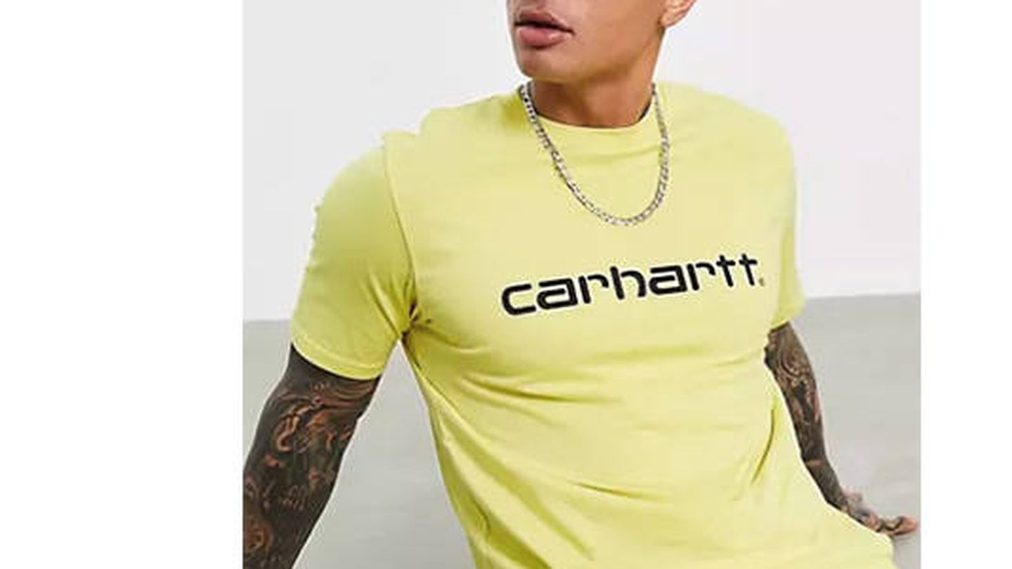 Camiseta amarilla Script de Carhartt WIP