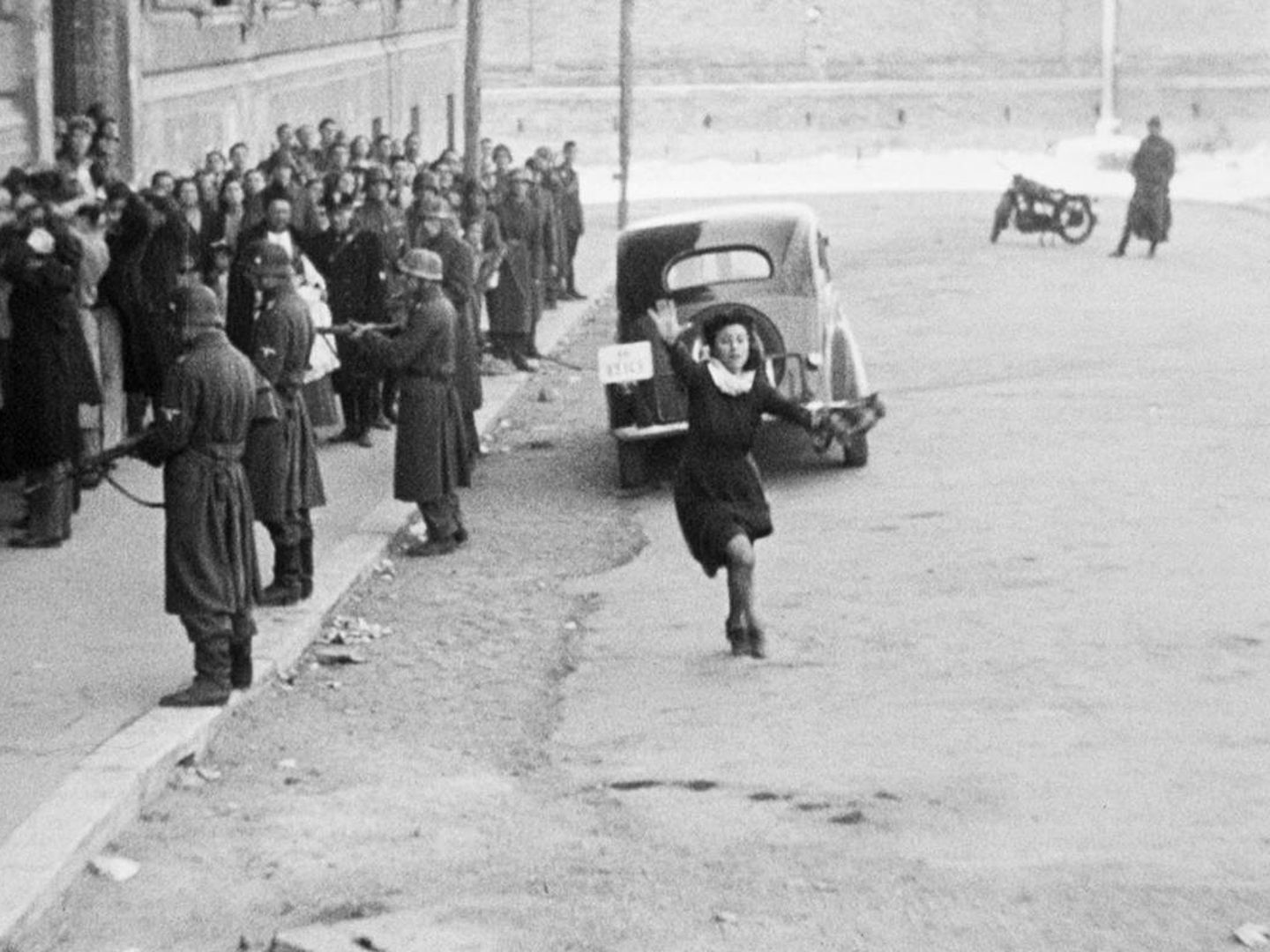 Anna Magnani en un fotograma de 'Roma città aperta', Roberto Rossellini, 1945.