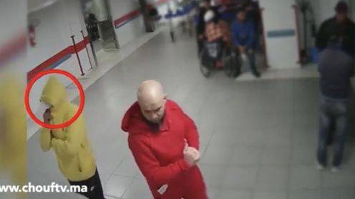Captura del vídeo elaborado a partir de las imágenes grabadas por las cámaras del hospital Ibn Sina de Rabat.