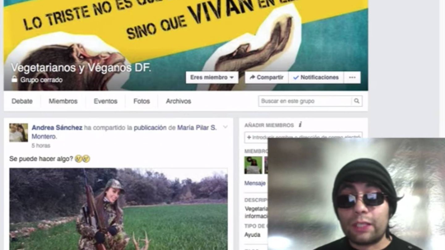Captura de pantalla de un vídeo acosando a María Pilar Sánchez Montero. (Youtube)