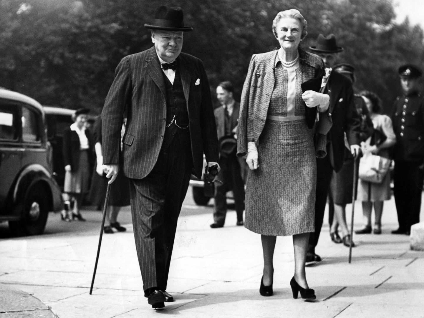 Churchill y Clementine, en una imagen de archivo. (Cordon Press)