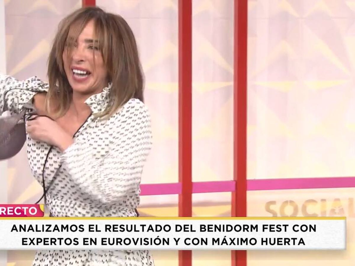 Foto: María Patiño, presentadora de 'Socialité'. (Mediaset)