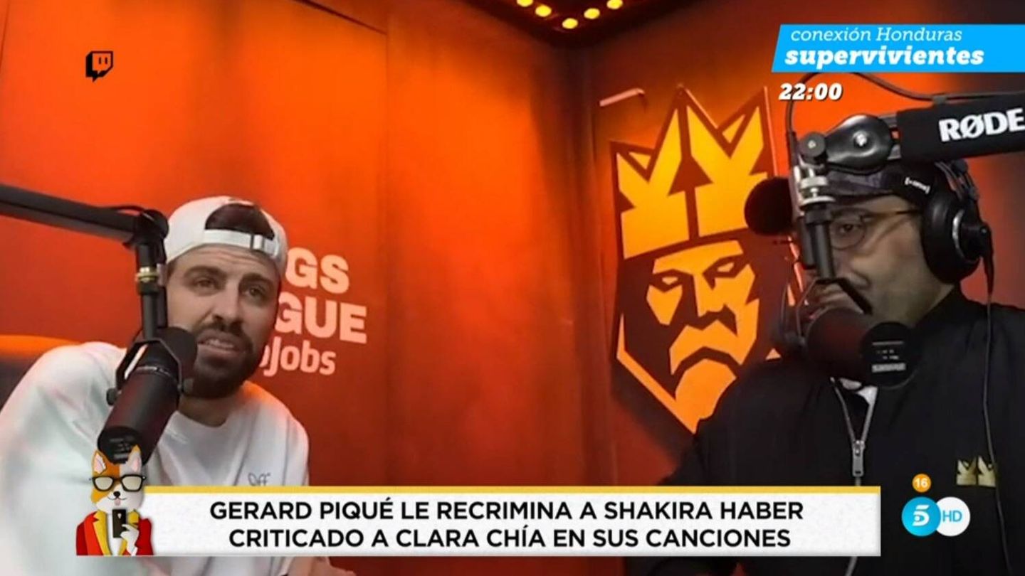 Gerard Piqué habla con Gerard Romero en Twitch. (Mediaset España)