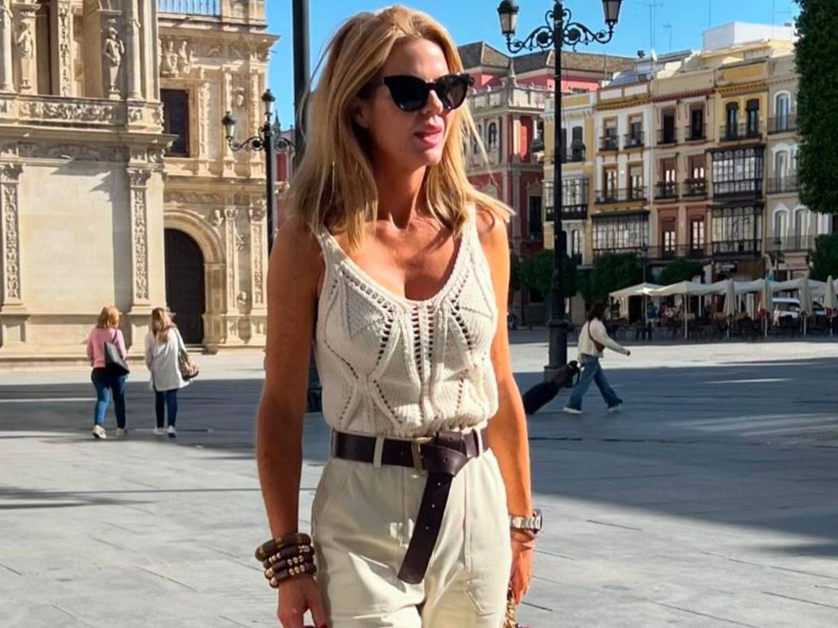 Foto: El nuevo look de Zara de Amelia Bono en Sevilla. (Instagram/@ameliabono)