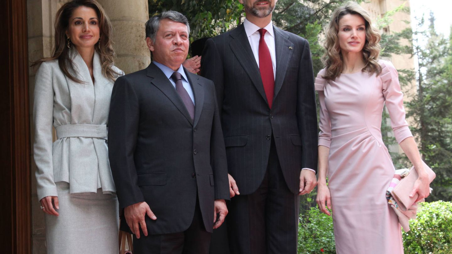 Los reyes de Jordania con los de España. (Reuters)