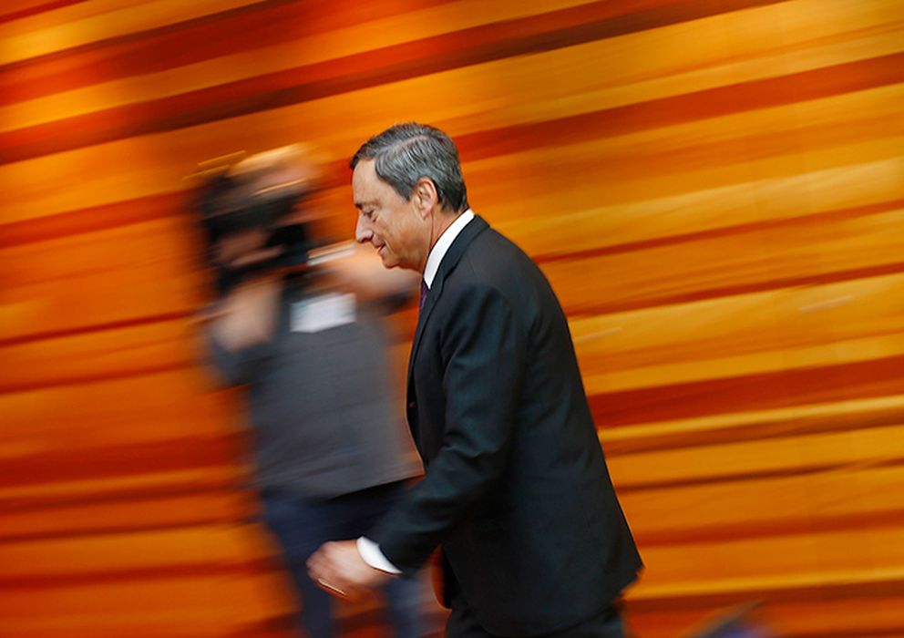Foto: Mario Draghi en una de sus intervenciones en el BCE. (Reuters)