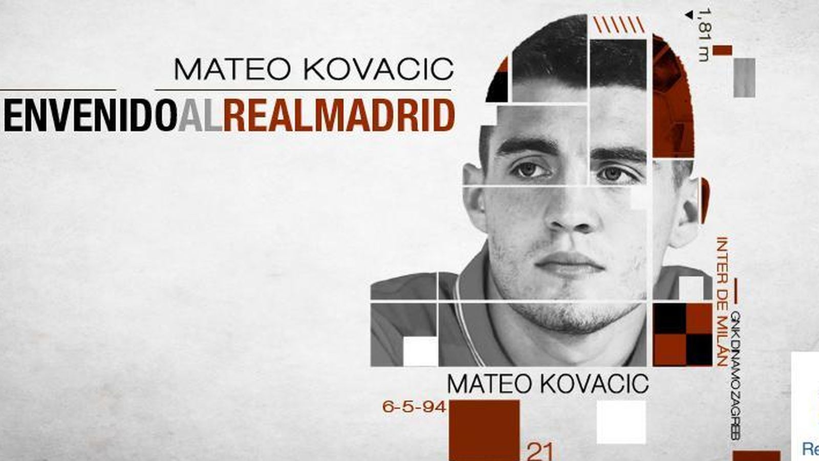 Foto: Mateo Kovacic ya es nuevo jugador del Real Madrid.