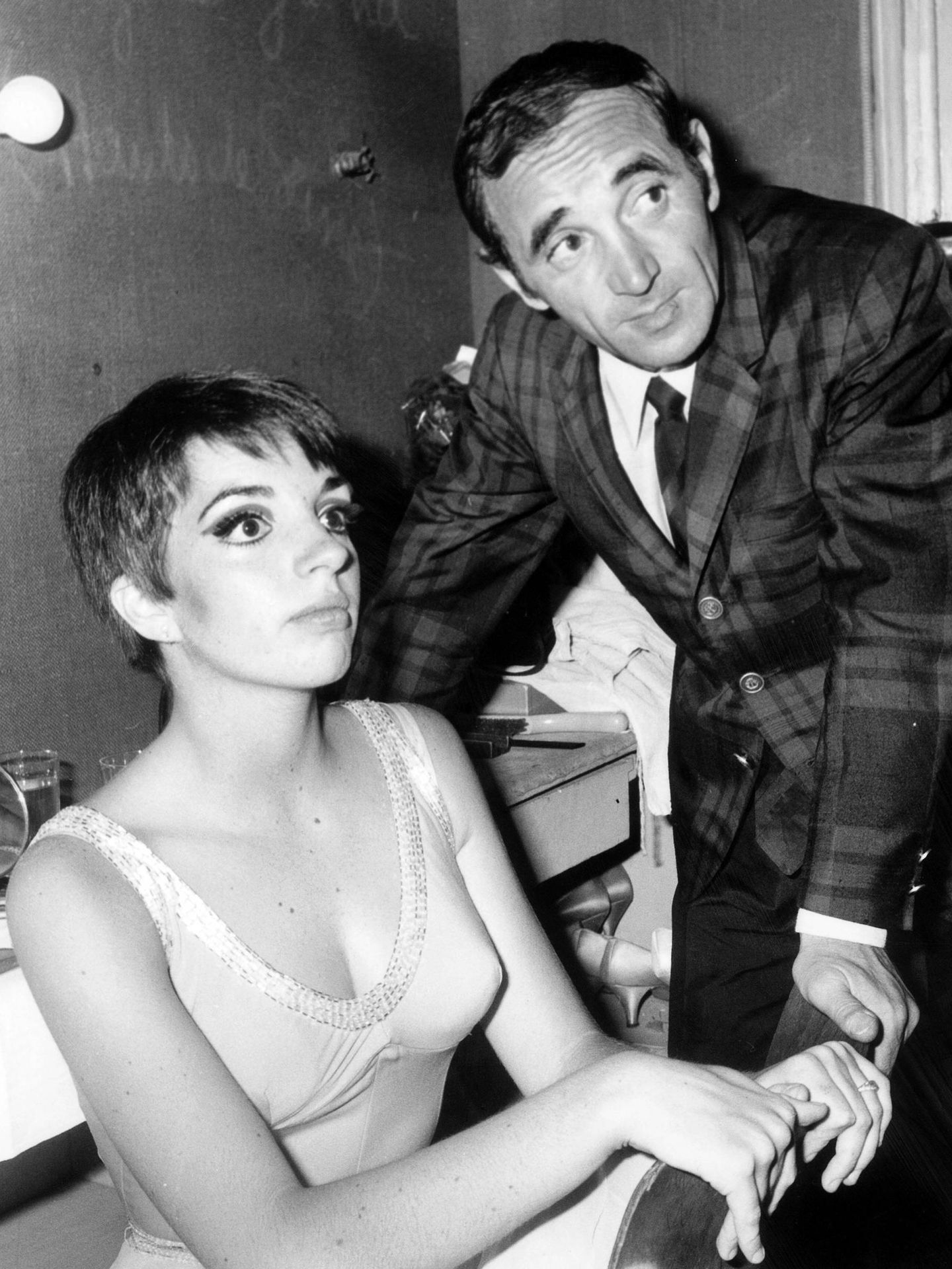 Charles Aznavour y Liza Minnelli, cuando eran dos grandes promesas. (Cordon Press)