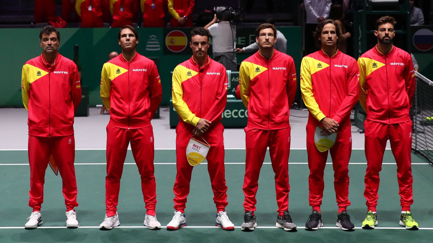 Selección española de la Copa Davis. (Getty)