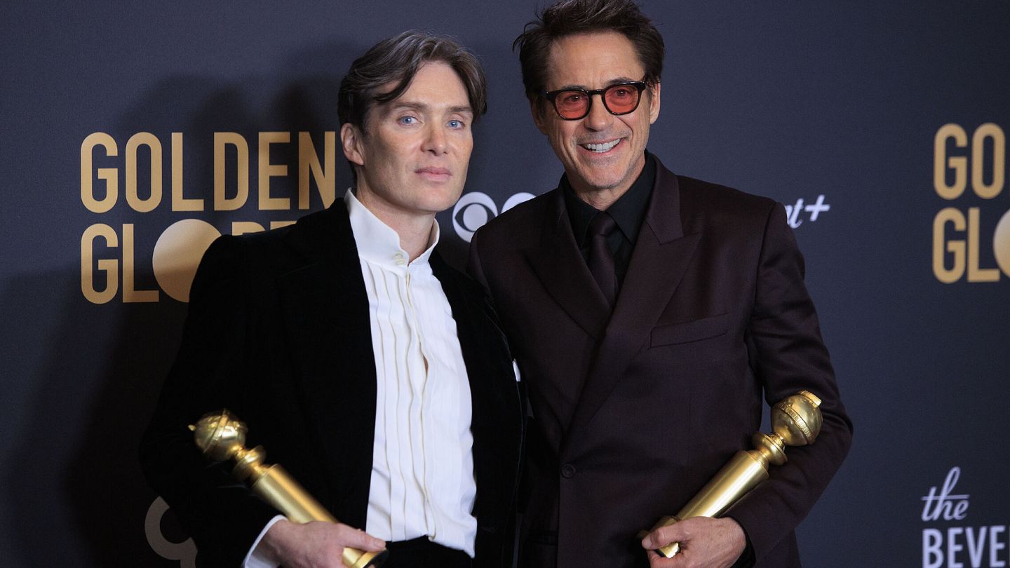 Cillian Murphy y Robert Downey Jr., 'Oppenheimer' fue la ganadora absoluta de la noche. EUROPA PRESS