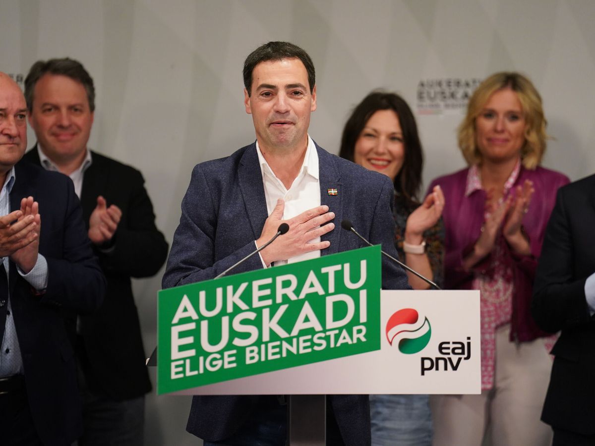 Foto: El candidato del PNV a 'lehendakari', Imanol Pradales. (Europa Press/H. Bilbao)