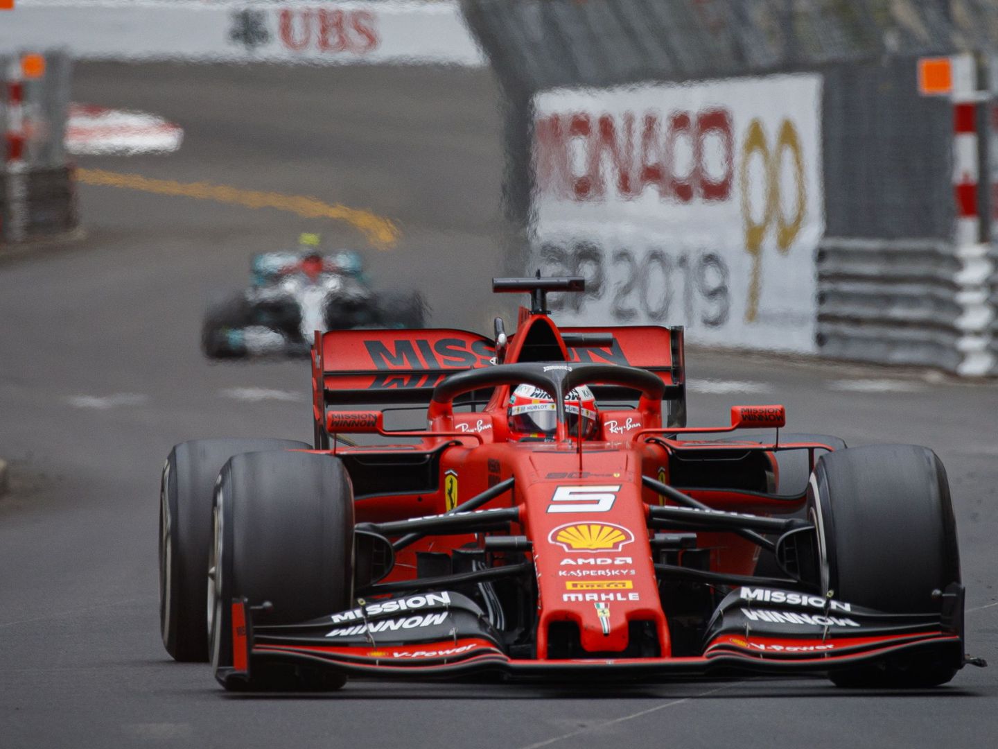 Vettel durante el Gran Premio de Mónaco. (EFE)