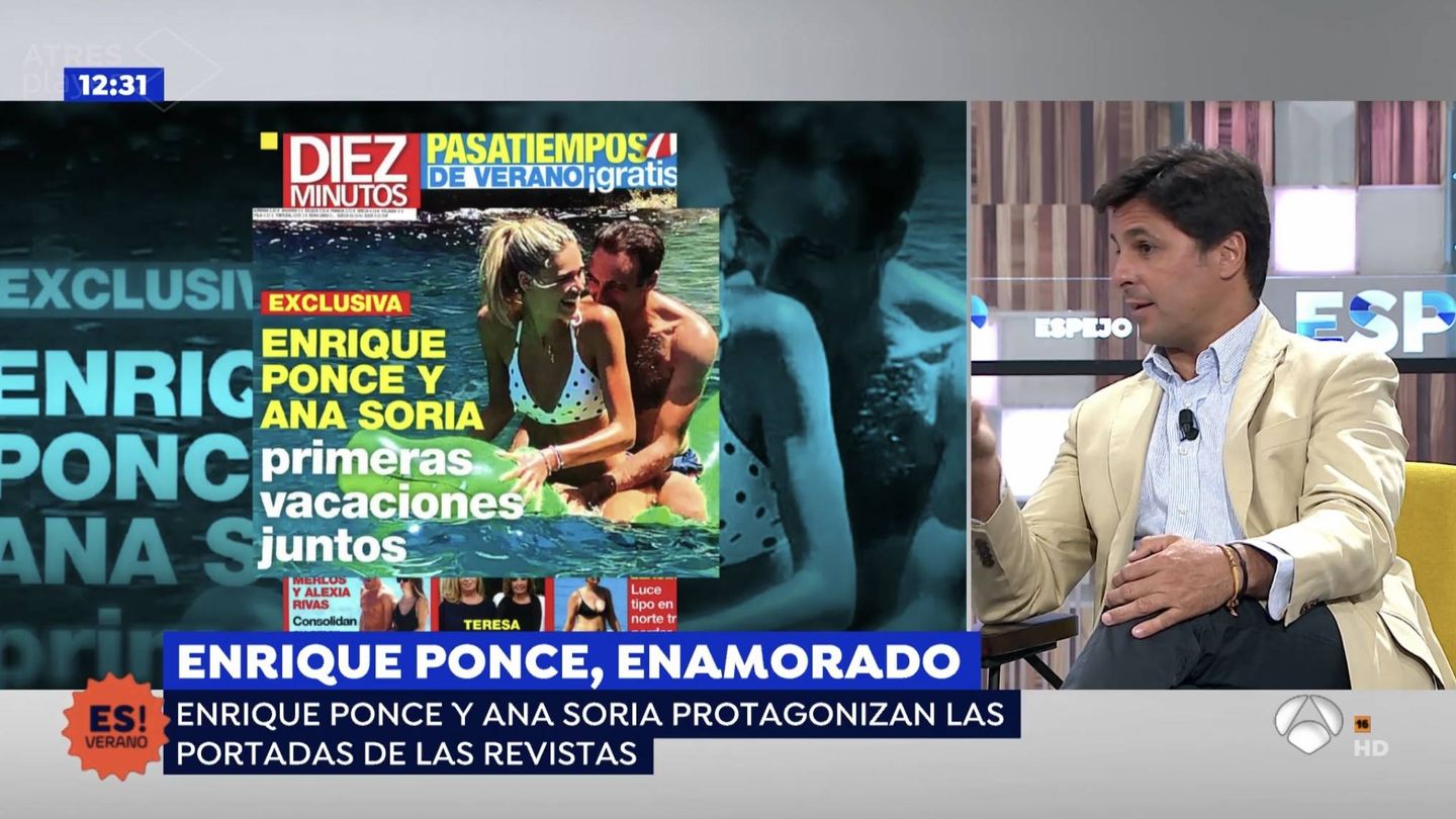 Fran Rivera si niega a comentar las portadas de Enrique Ponce. (Atresmedia Televisión)