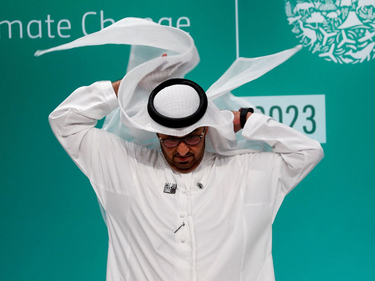 Foto: El presidente de la COP28, el sultán Al Jaber. (Reuters/T.Mukoya)