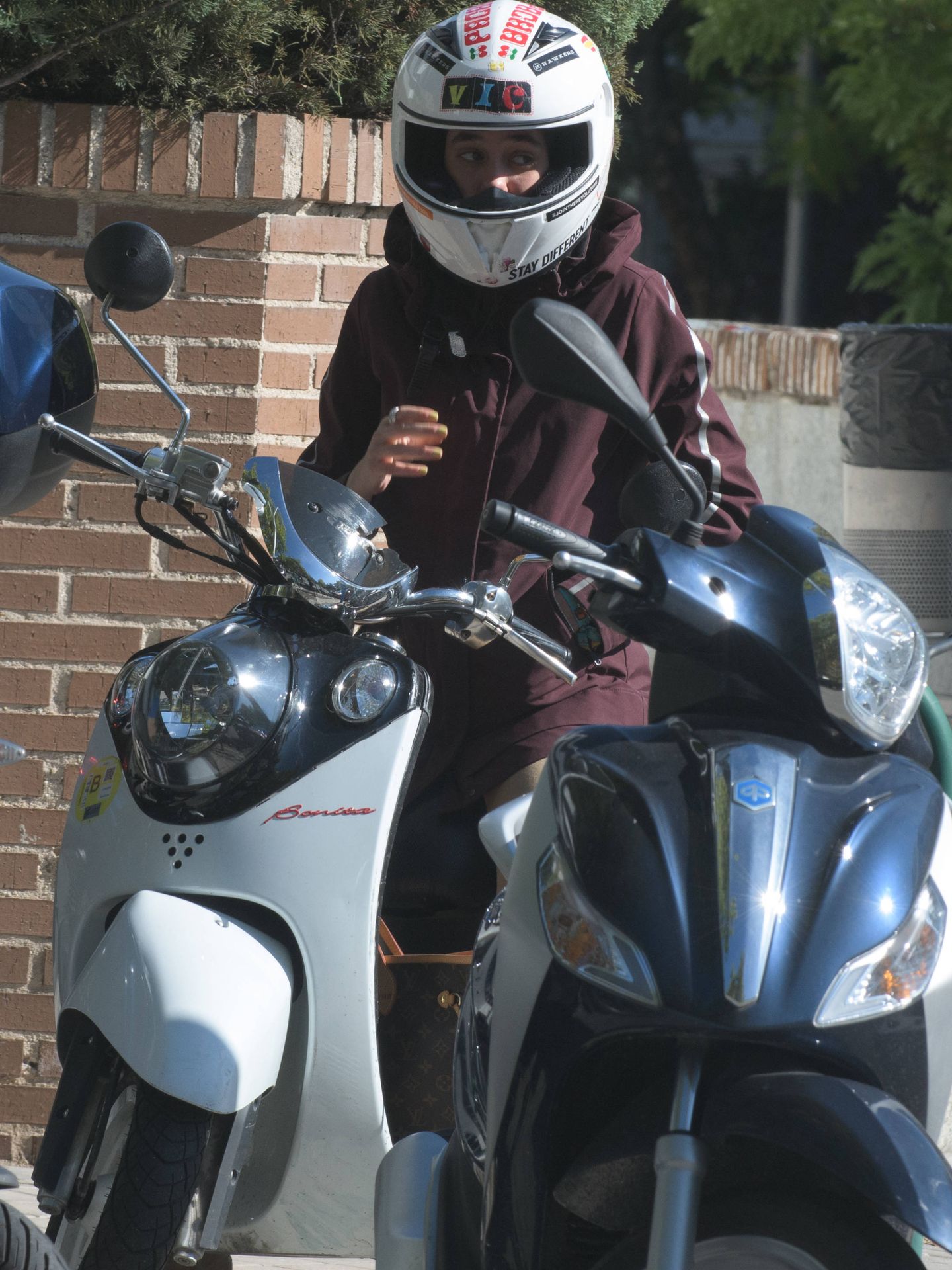 Victoria Federica en su moto nueva. (Lagencia Grosby)