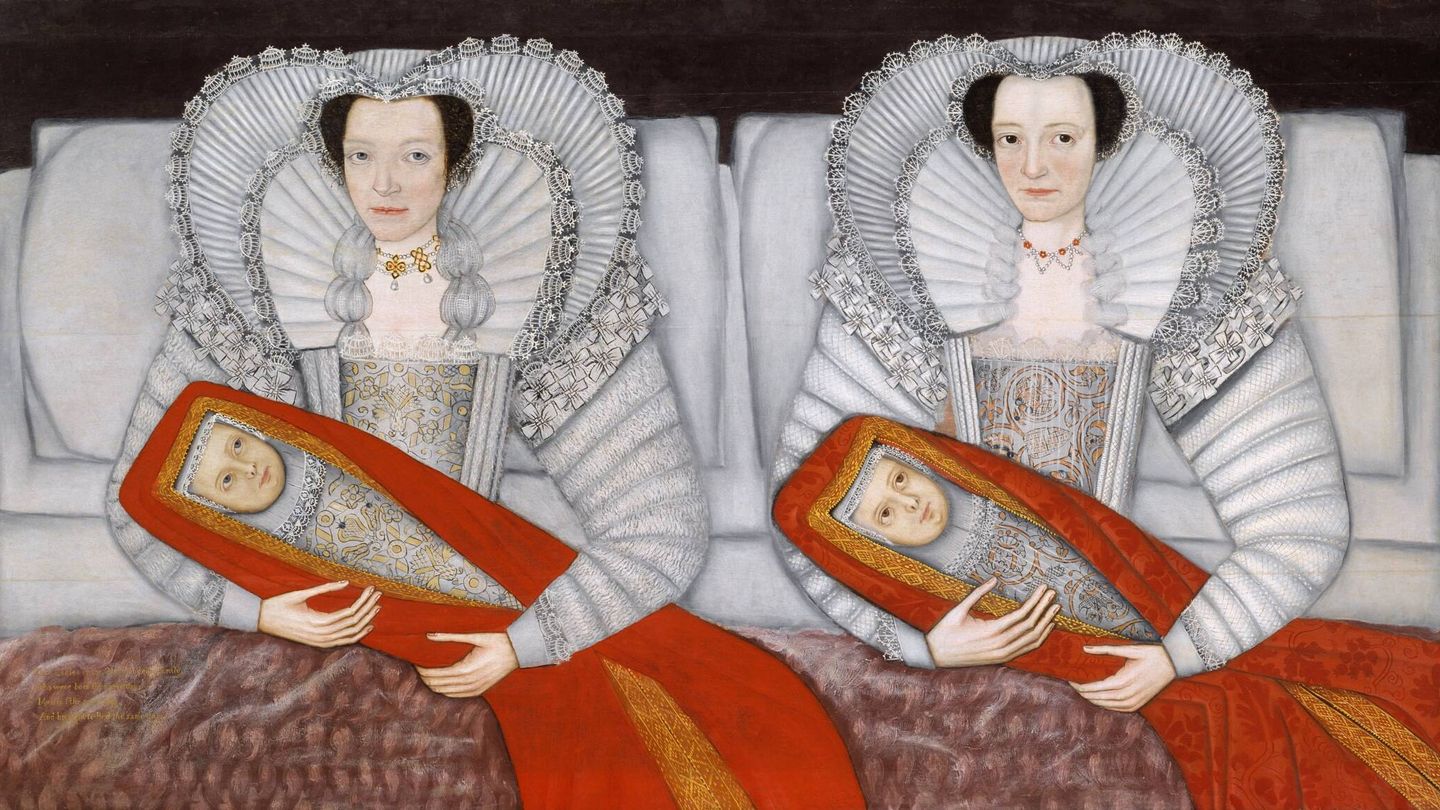 Las Damas Cholmondeley (Anónimo, Escuela Británica del siglo XVII). (Wikipedia)
