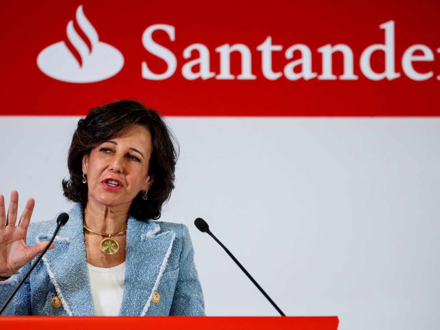 La presidenta del banco Santander, Ana Botín. (Reuters)