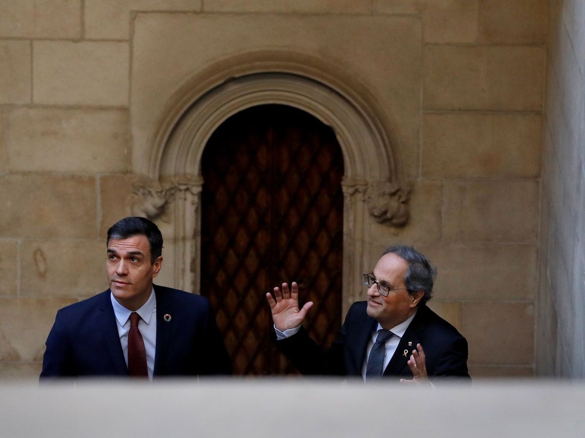 Foto:  El presidente catalán, Quim Torra, y el presidente del Gobierno, Pedro Sánchez (EFE)