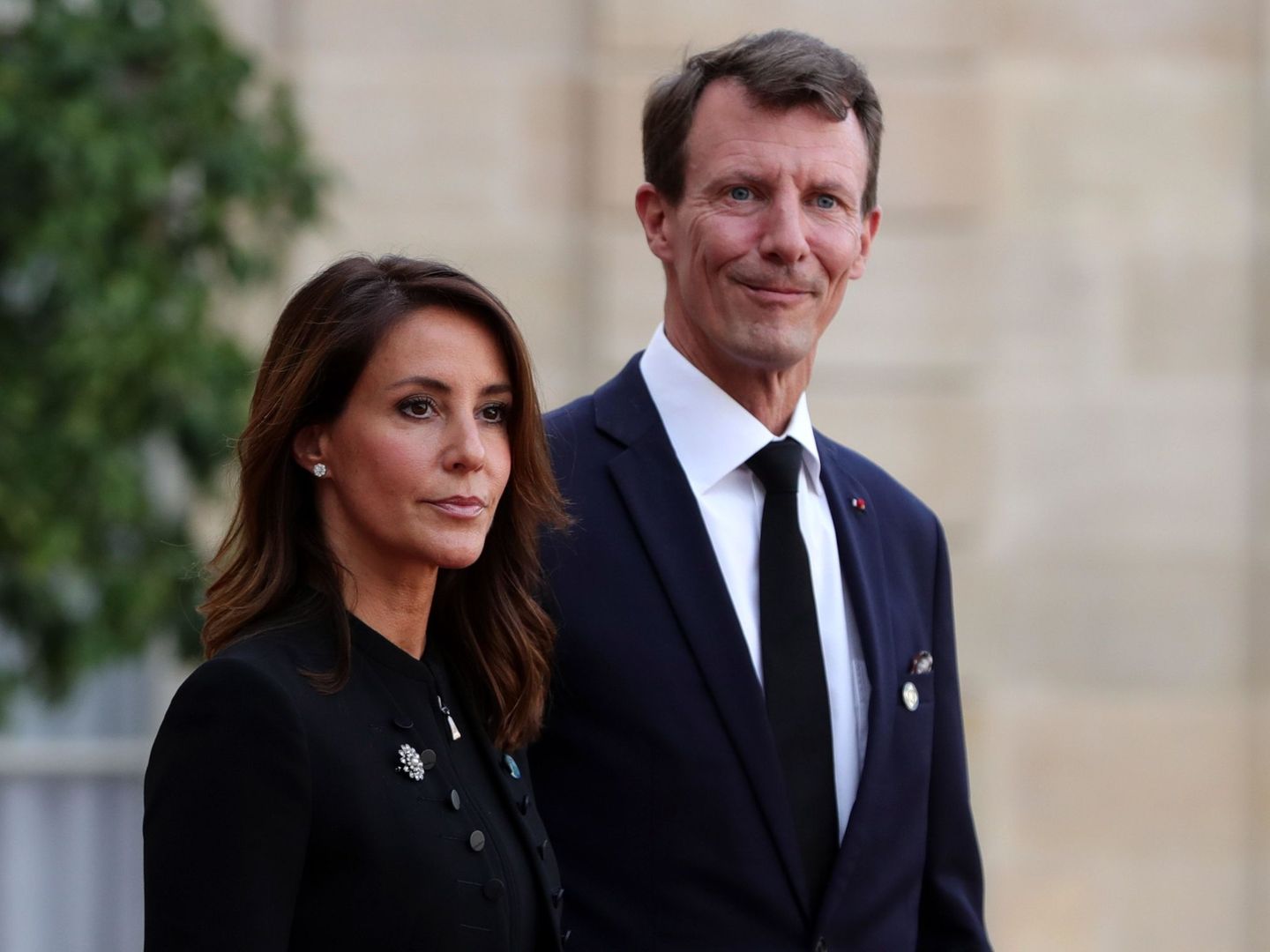 Joaquín y Marie de Dinamarca, este lunes en el funeral de Jacques Chirac. (EFE)