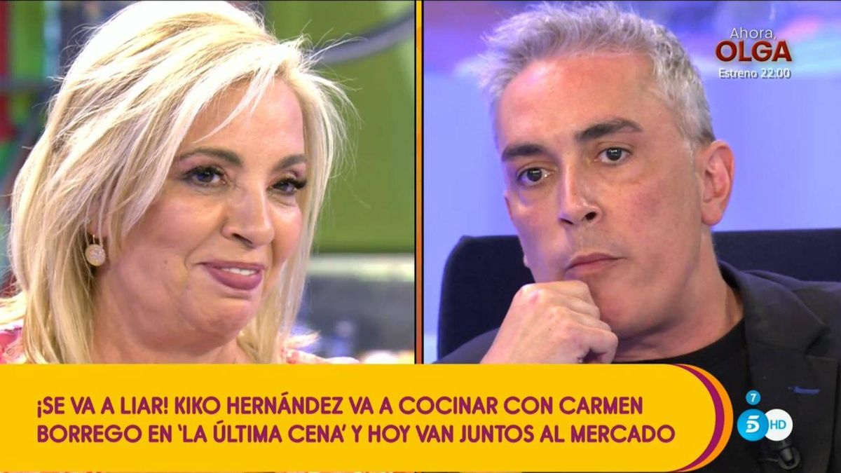 'La última cena' se la juega a Carmen Borrego: Kiko Hernández es su compañero