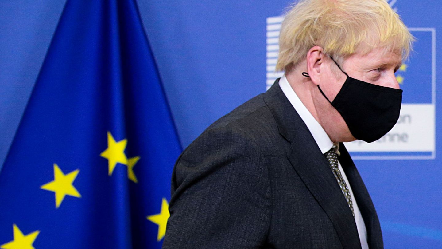 Boris Johnson durante una visita a la Comisión Europea. (Reuters)